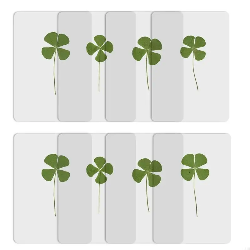 Red Clover Flower - ใหม่ 5 ชิ้นธรรมชาติแห้ง Leaf บุ๊คมาร์คหน้า Divider