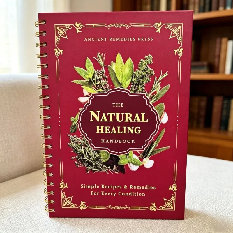 Herbal Holistic Wellness - คู่มือการรักษาด้วยธรรมชาติ ฉบับเย็บแบบสไปรัล คู่มือสมุนไพร วิธีการรักษาแบบองค์รวมสำหรับผู้ที่ใส่ใจสุขภาพ ฉบับภาษาอังกฤษ