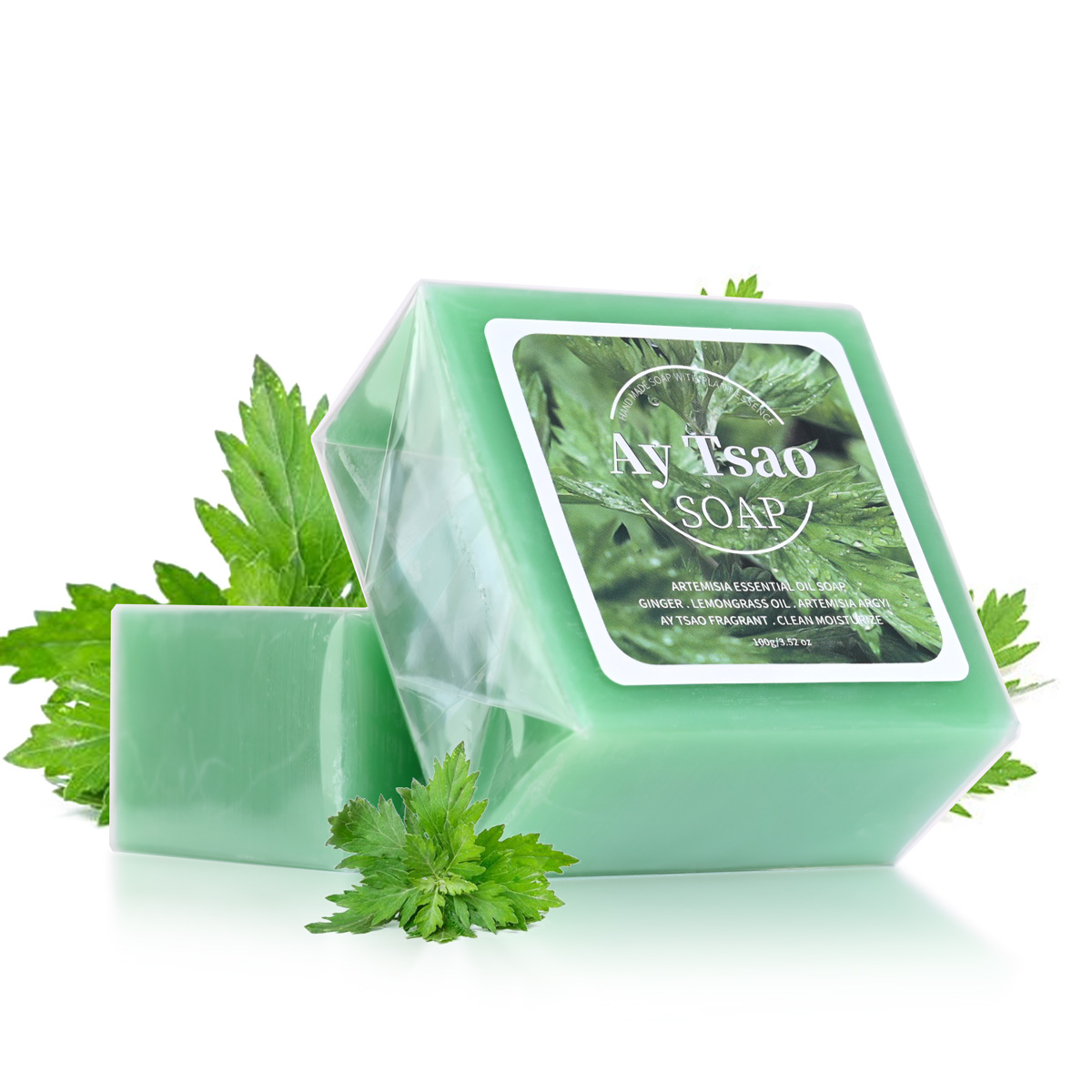 Moringa Leaf Powder - สบู่น้ำมันหอมระเหยจากพืชบี+อาร์เทมิเซียที่มีส่วนผสมของน้ำมันหอมระเหยจากตะไคร้และน้ำมันขิง ทำความสะอาดและให้ความชุ่มชื้นแก่ผิวอย่างล้ำลึก