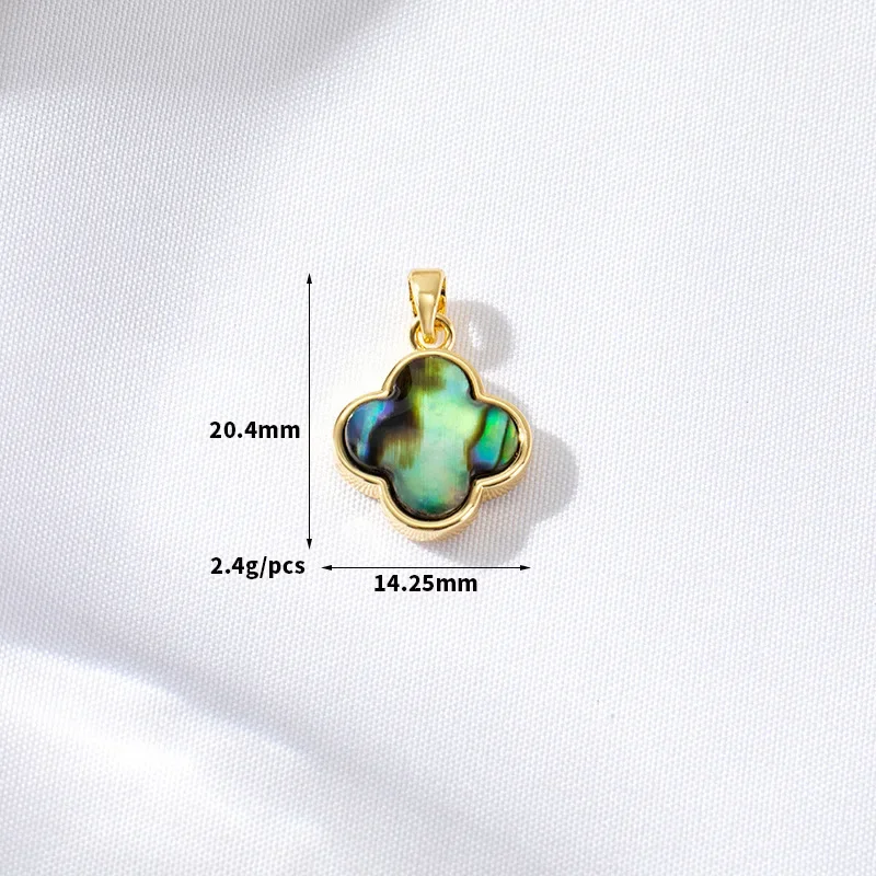 Red Clover Flower - 5 ชิ้น/ล็อต Anti-rust Gold Plated Natural
