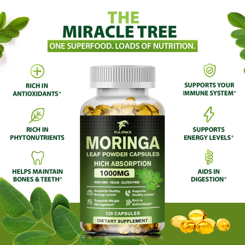 แคปซูลมะรุม (Moringa Oleifera) - Moringa Leaf Powder บทวิจารณ์และราคา