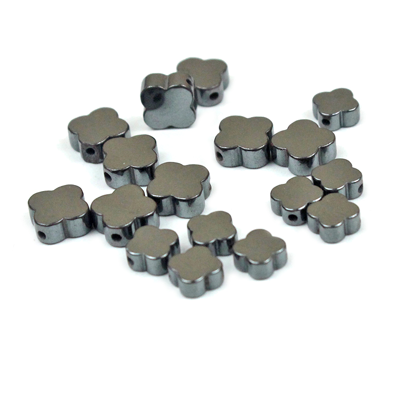 Clover Black Hematite หินแบน C - Red Clover Flower บทวิจารณ์และราคา