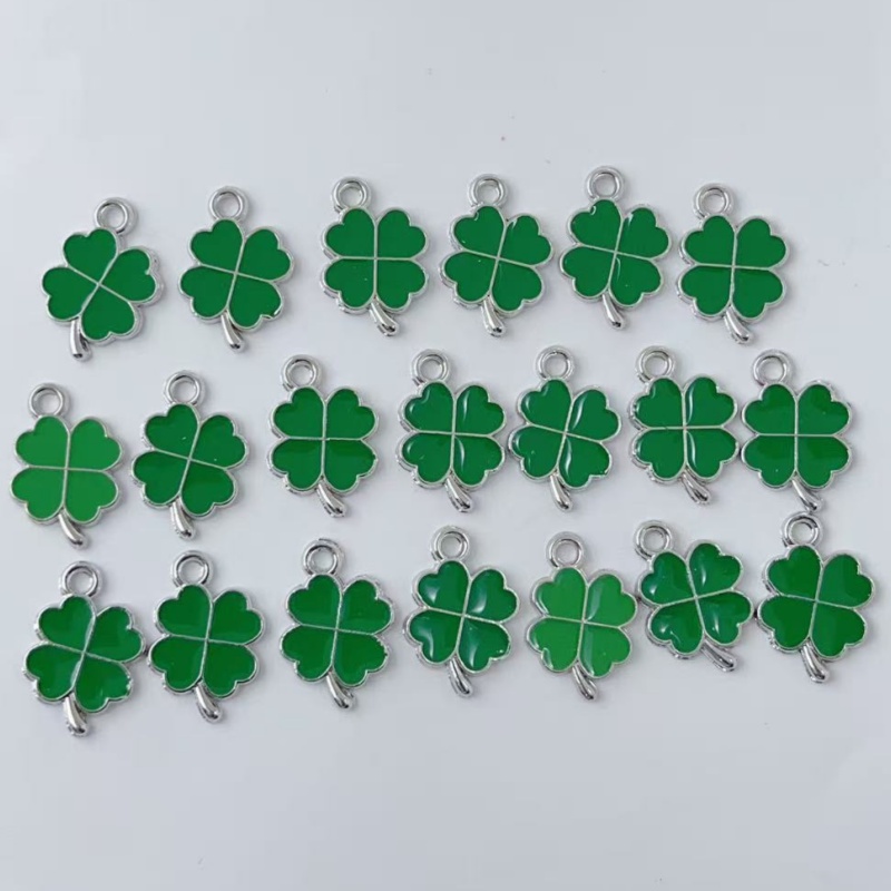 จี้โลหะรูปใบโคลเวอร์สี่แฉกสีเข - Red Clover Flower บทวิจารณ์และราคา